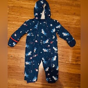 Baby Boden Astronaut Navy snowsuit